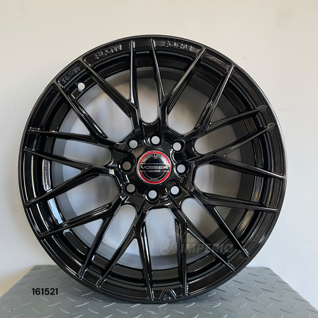 Rin VOSSEN FLOW FORM BLACK 16X7 4-100/114.3 - Llantas Imperio