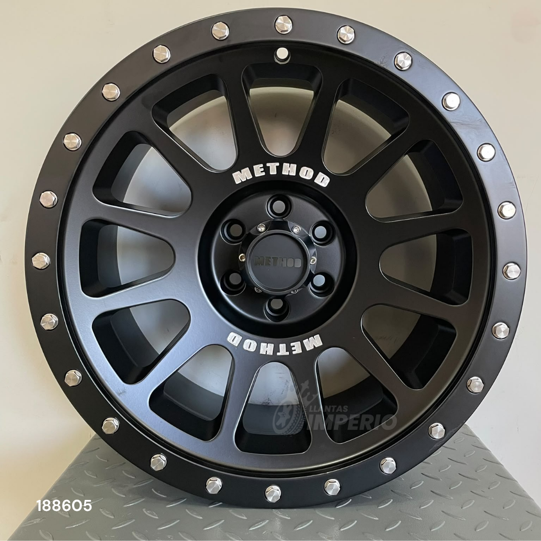 Rin 18X9 6-120 MATT BLACK 18X9 6-120 - Llantas Imperio