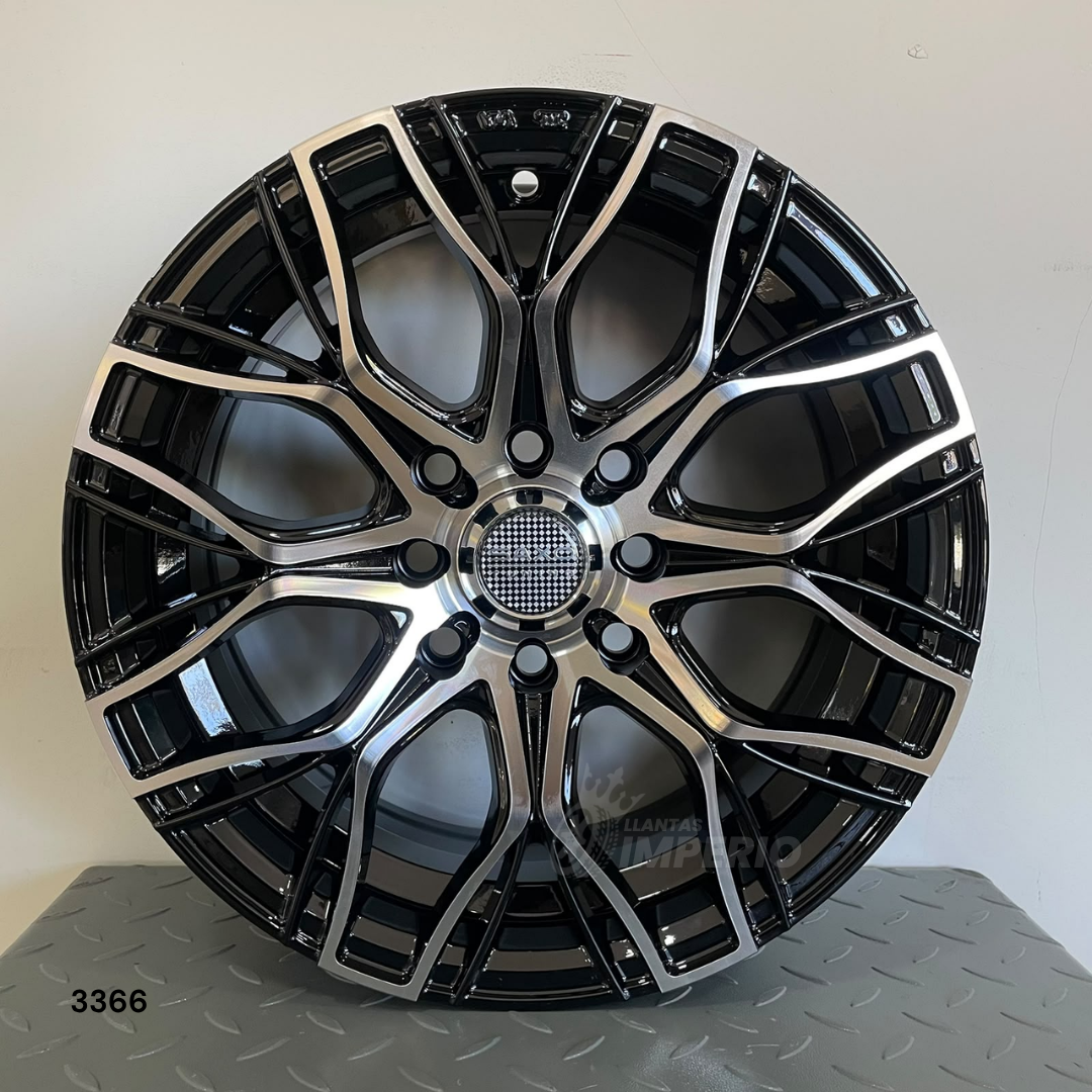 Rin SAXO TUNING BLACK POLISH 14X6 4-100/114.3 - Llantas Imperio