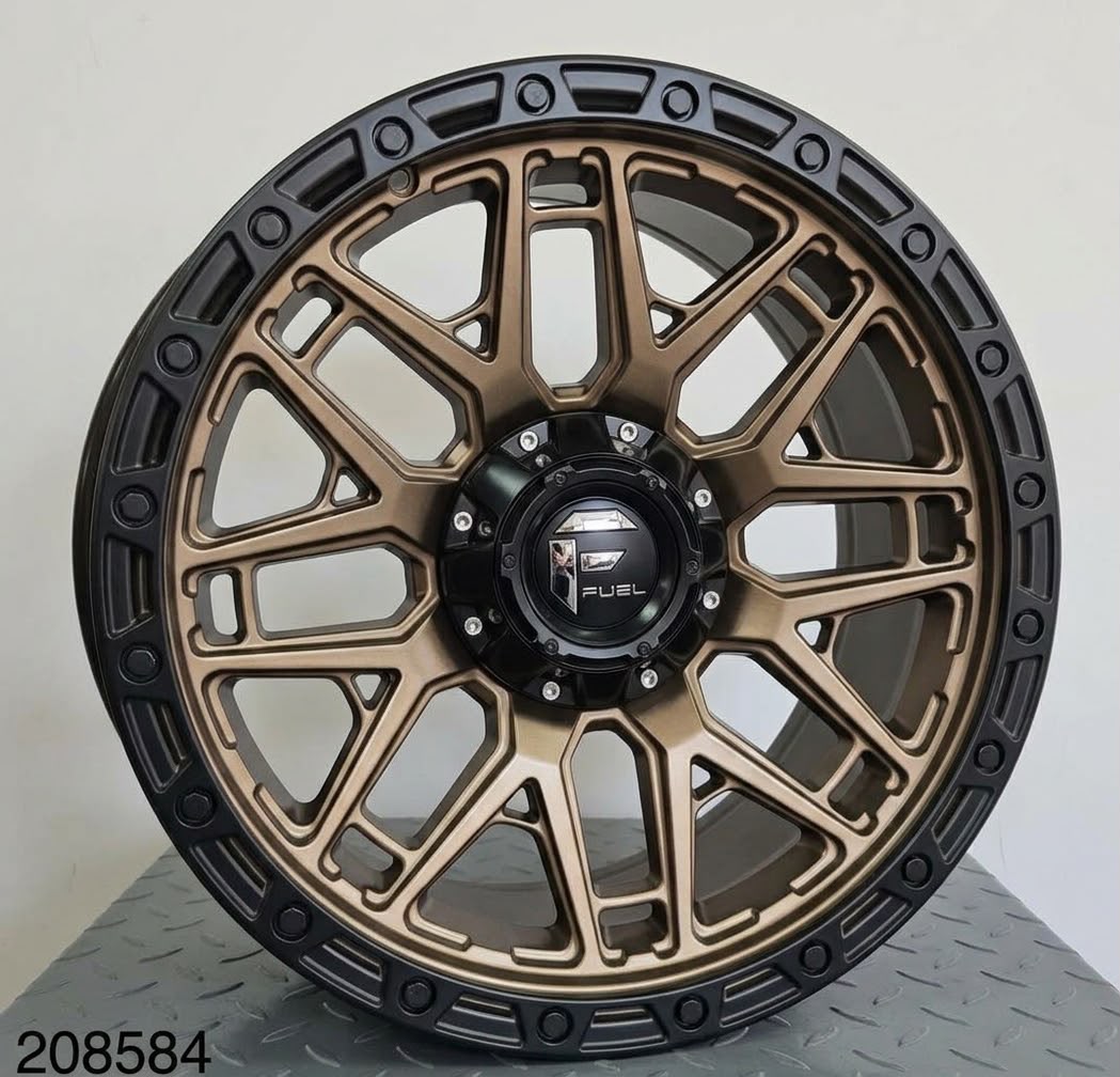Rin 20x10 5-114.3/139.7 BRONCE FACE LIP BLACK 20X10 5-114.3/139.7 - Llantas Imperio
