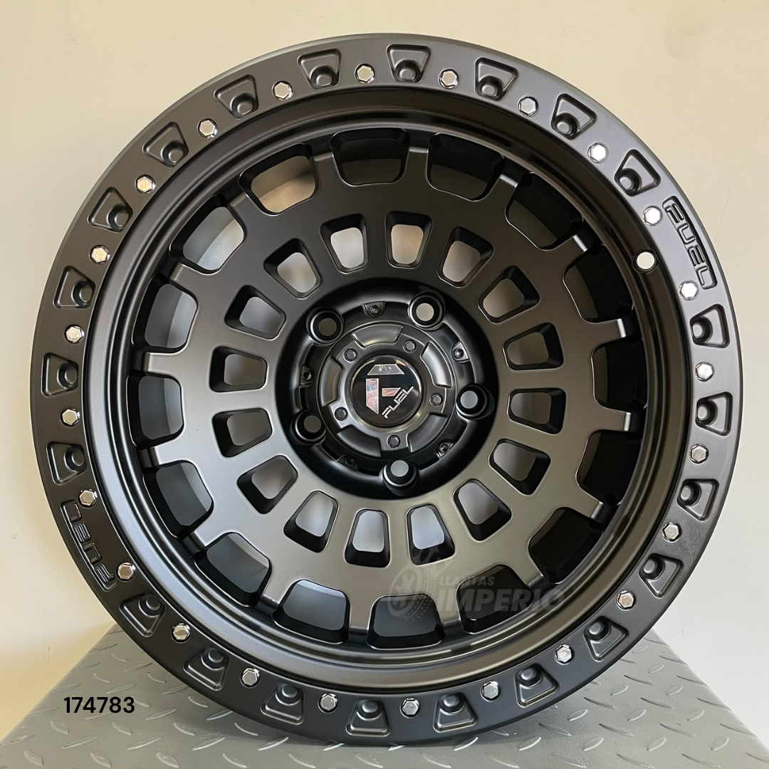 Rin FUEL MATE BLACK 17X9 5-139.7 - Llantas Imperio