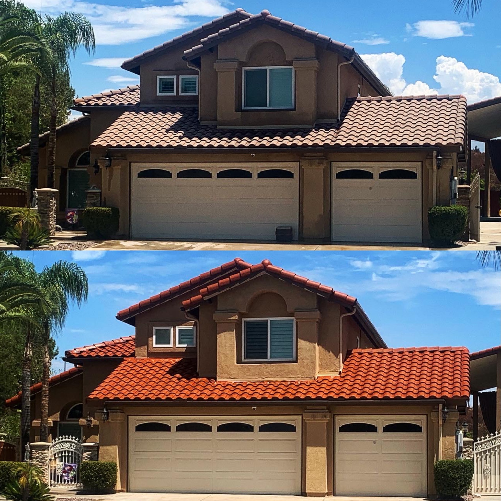 Vibrant Spanish Red Tile Roof Recolor