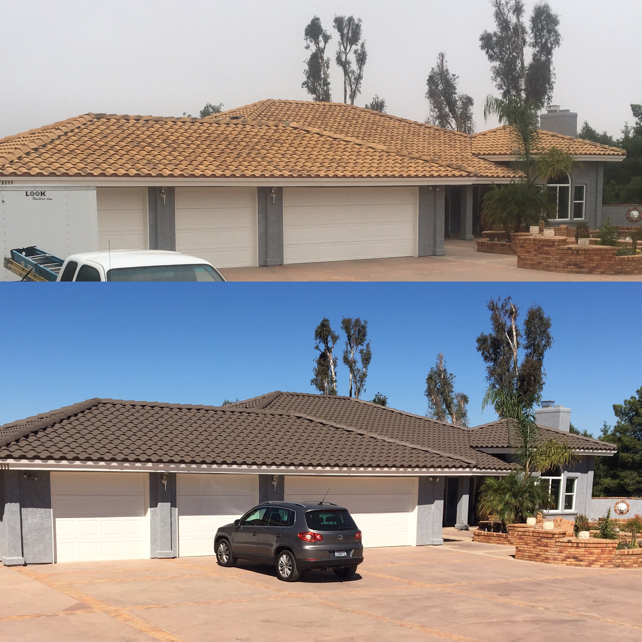 Tan to Charcoal Tile Roof Recolor