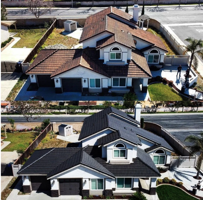 Tile Roof Color Transformation