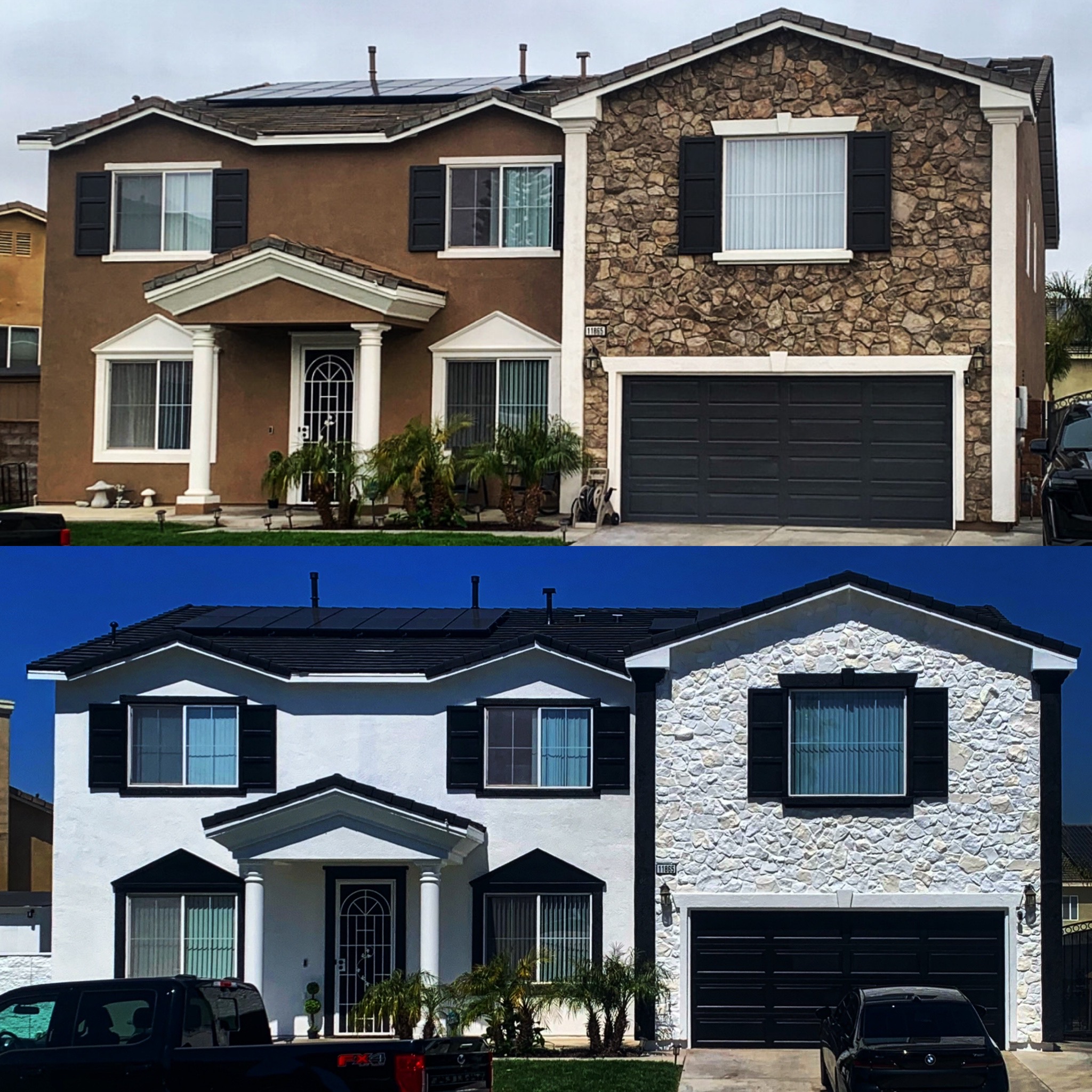 Modern White & Black Complete Exterior Transformation