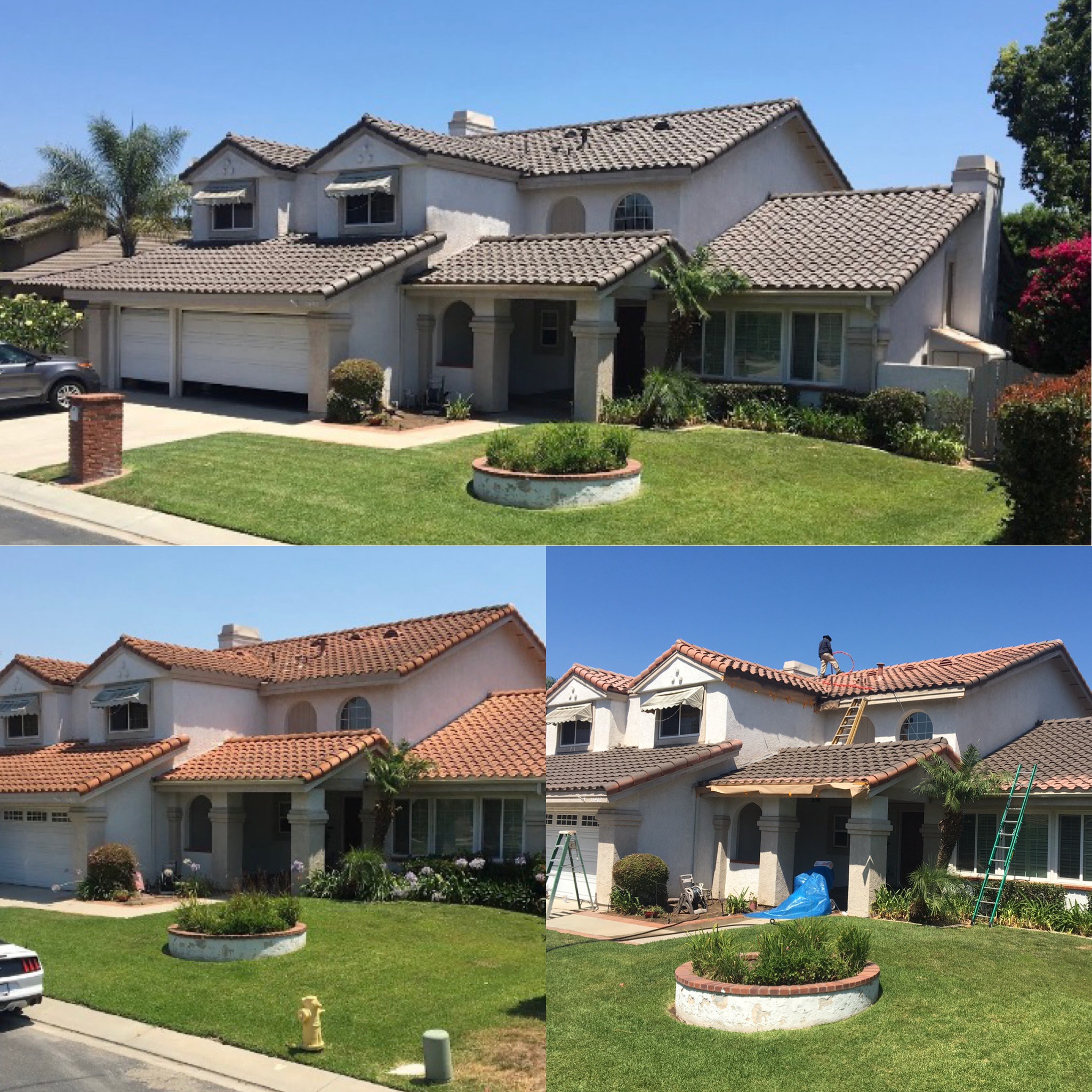 Multi-Section Concrete Tile to Spanish Terracotta Recolor