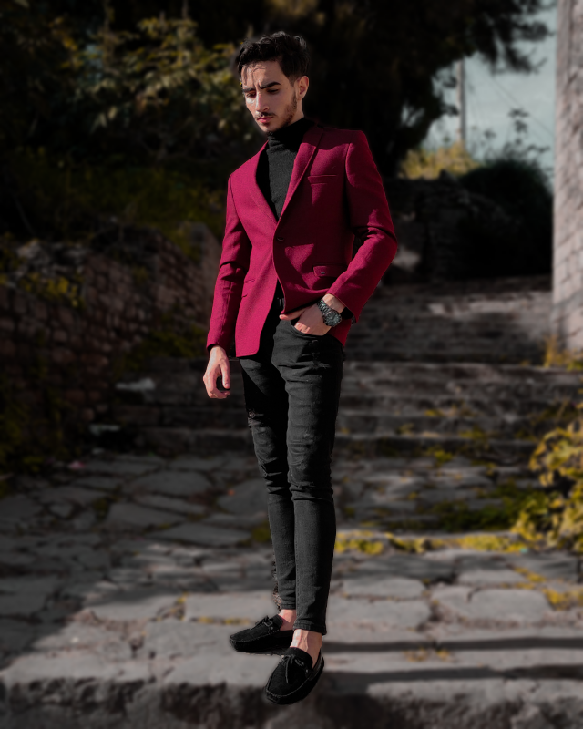 Editorial Series VII — Crimson Blazer