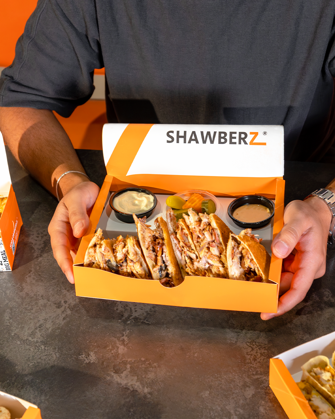 SHAWBERZ Signature Meal Box Open Presentation