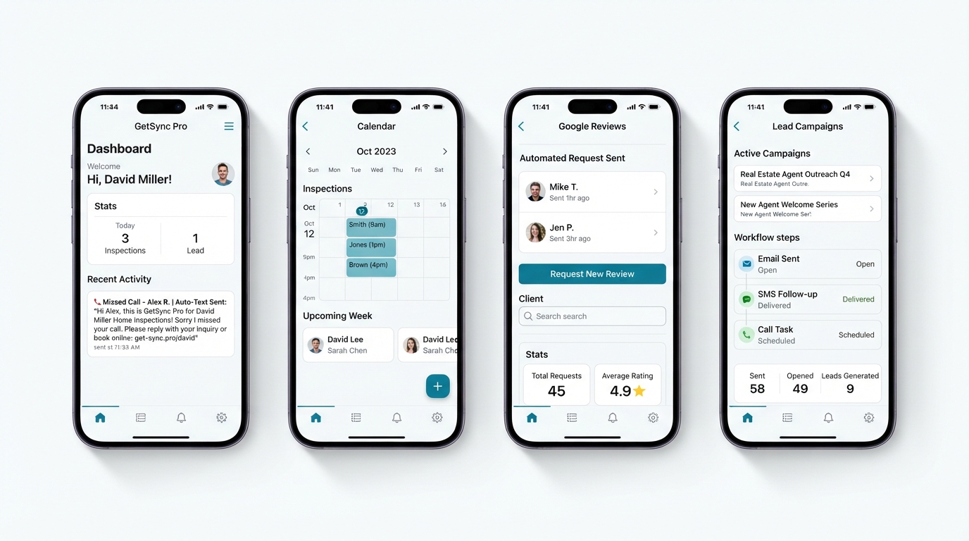GetSync Pro Mobile Web App Dashboard