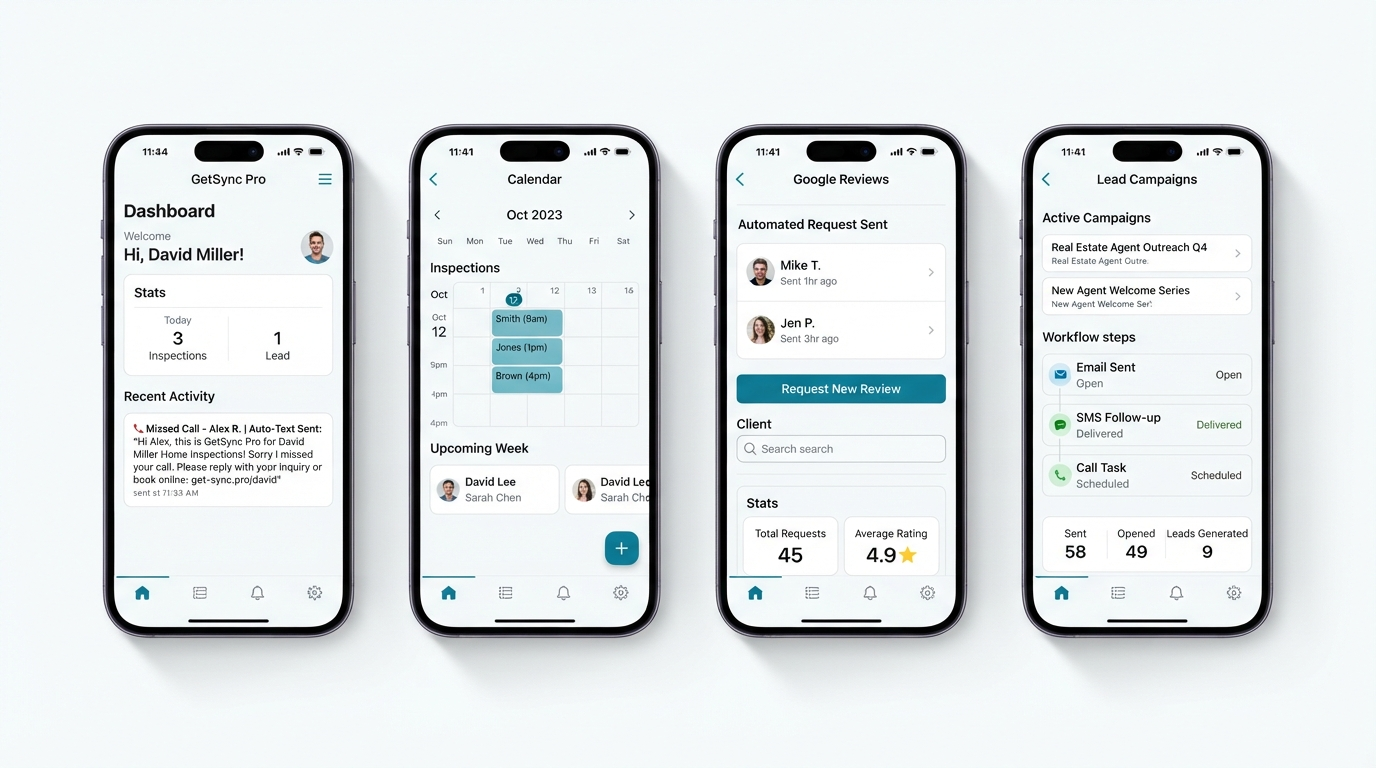 GetSync Pro Mobile Web App Dashboard