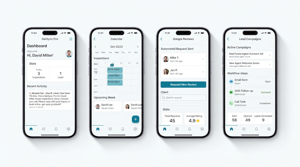 GetSync Pro Mobile Web App Dashboard