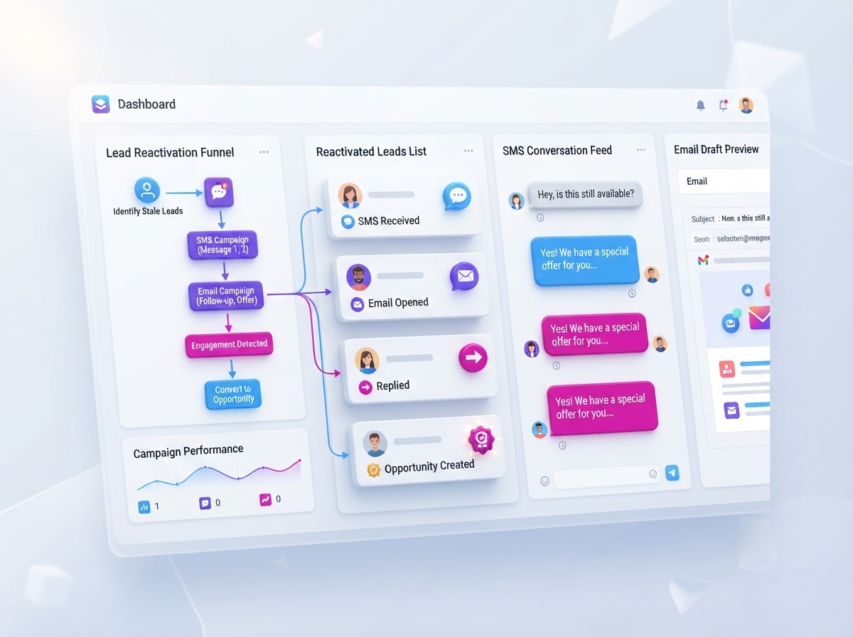 DigiAutomize DigiBoost SMS and email reactivation campaigns