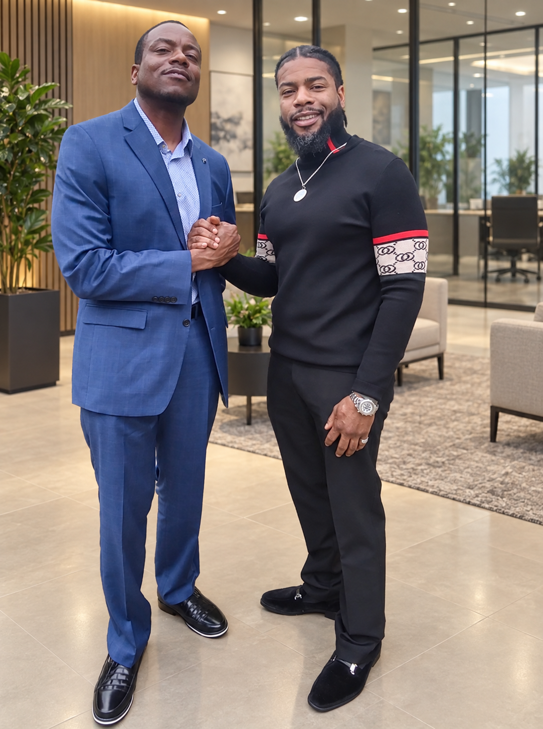 Kedar York with partner and collaborator