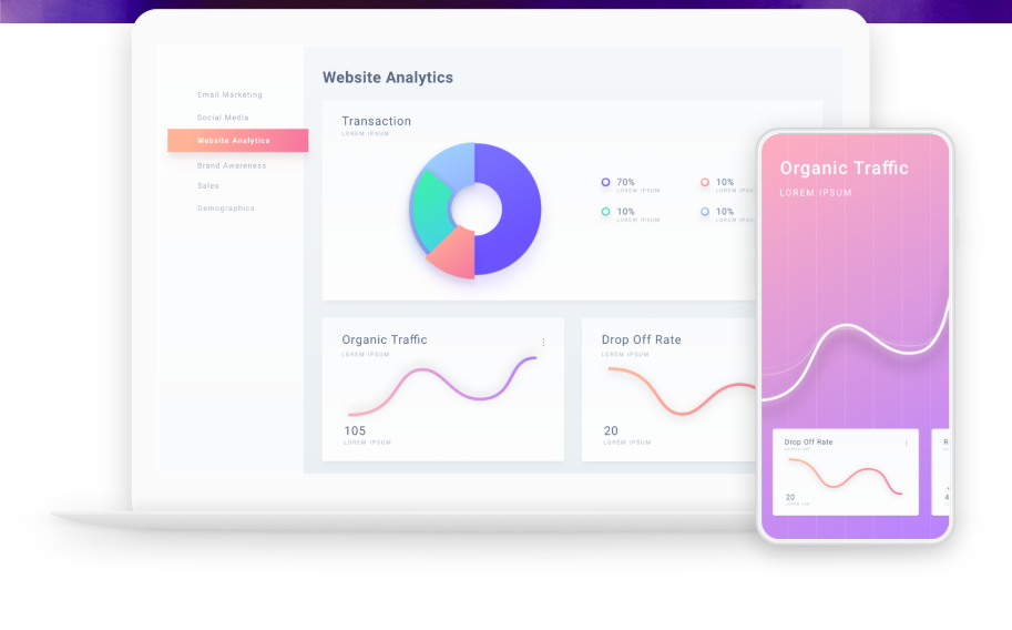 DigiAutomize Website Analytics Dashboard and Organic Traffic Mobile App