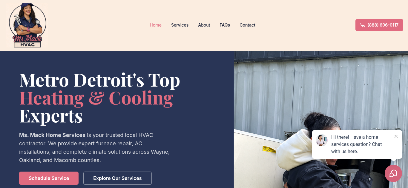 HVAC & Heating / Cooling custom DigiSite build