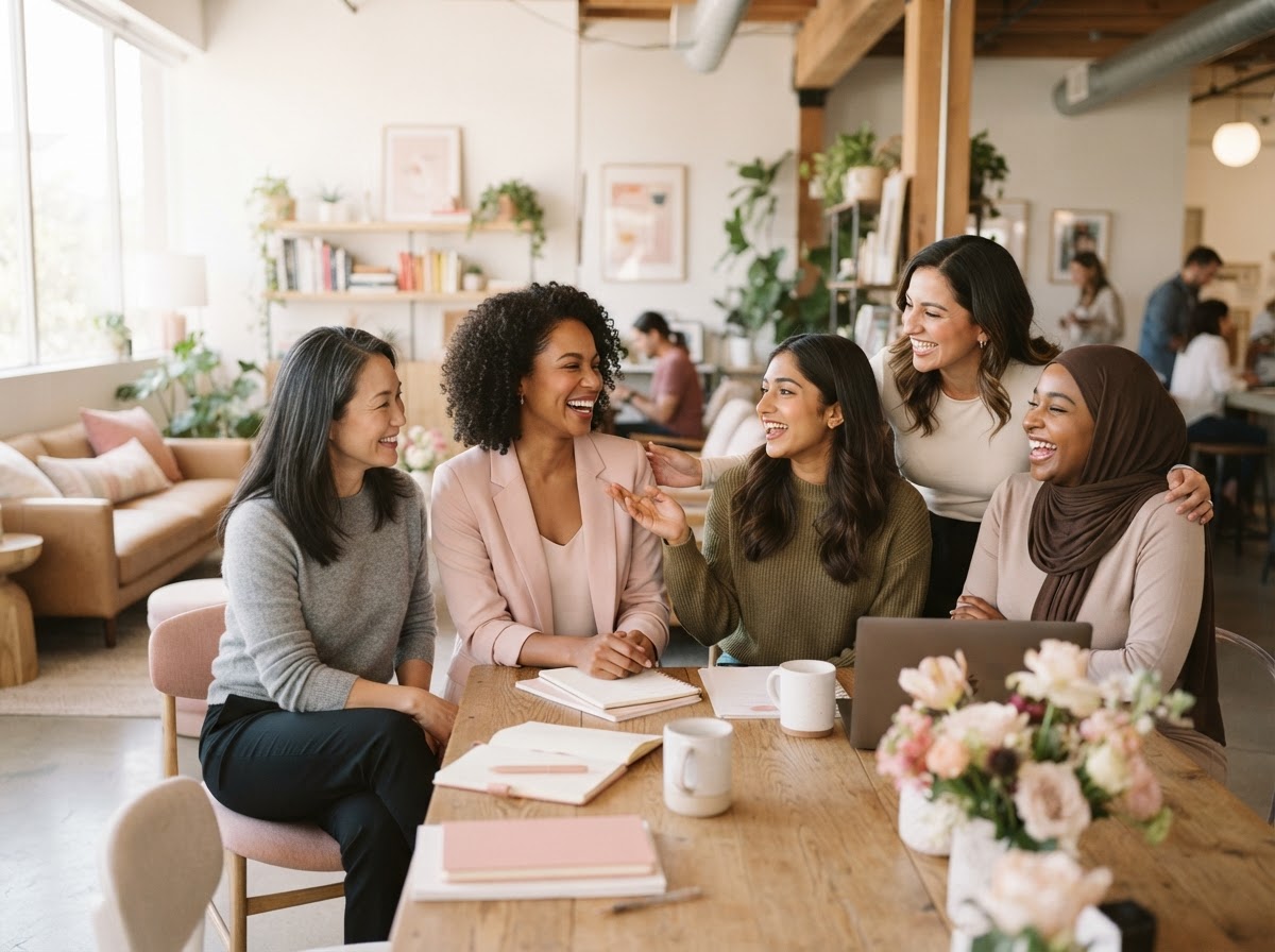 Individuals supporting one another through divorce with dignity