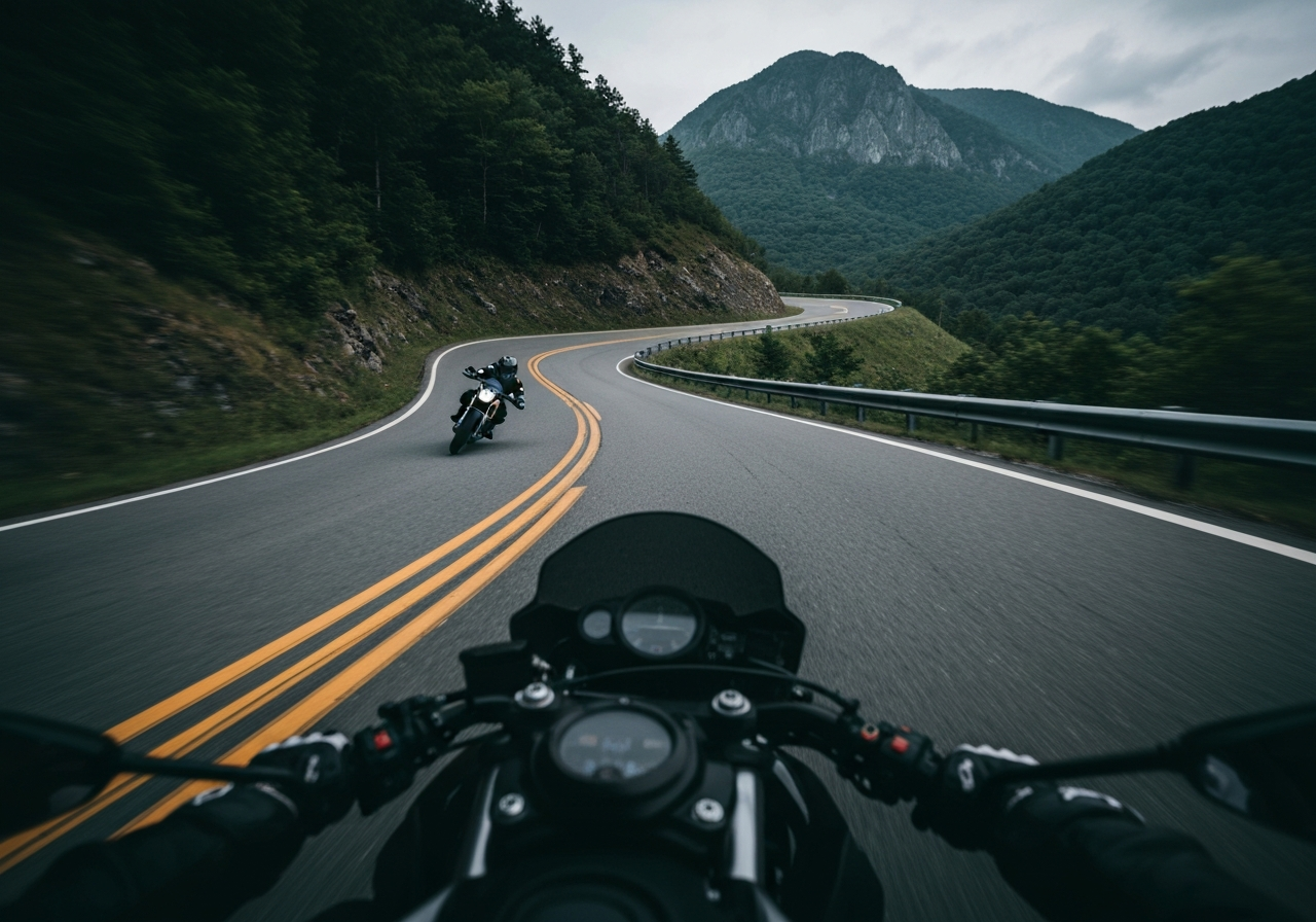 The Rattler (NC-209) motorcycle ride near Asheville, NC