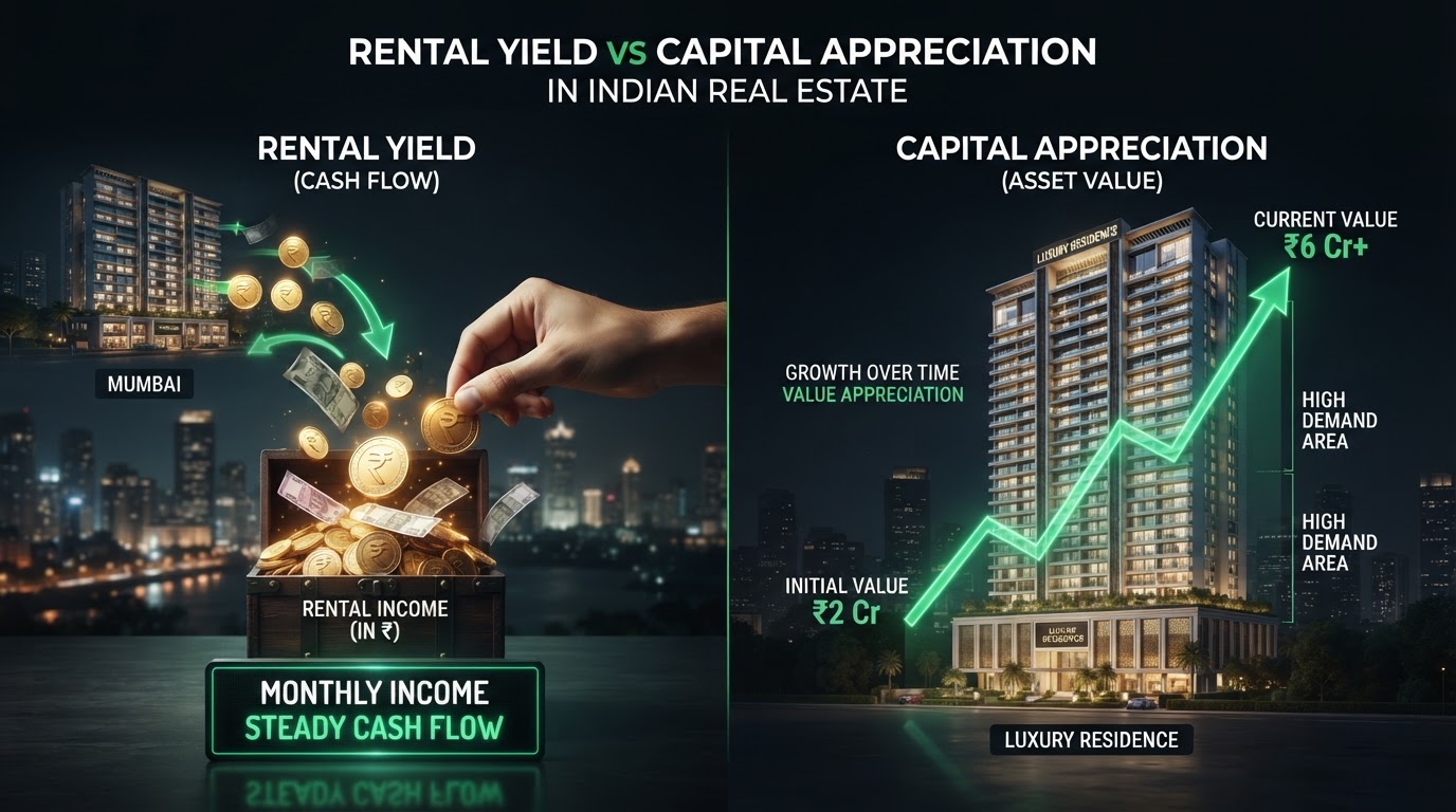 Rental Yield vs Capital Appreciation: Which to Optimize For?
