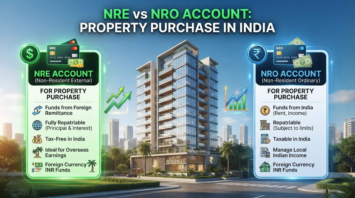 NRE vs NRO Account: Which to Use for Property Purchase?
