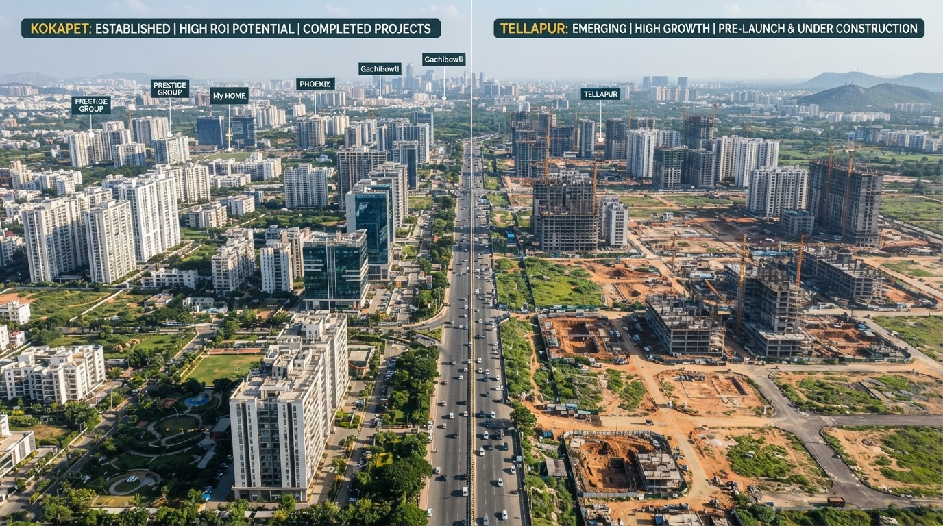 Kokapet vs Tellapur: Which Hyderabad Zone Delivers Better ROI?