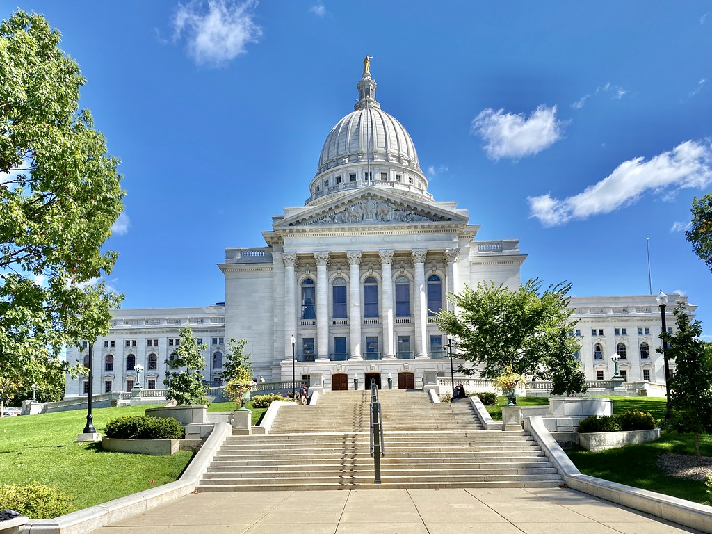 Madison, WI landmark — Wisconsin State Capitol served by Web Wisconsin