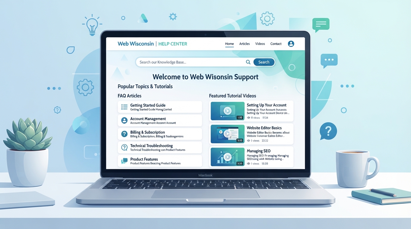 Connect Help Center — Web Wisconsin client support portal in Columbus, WI