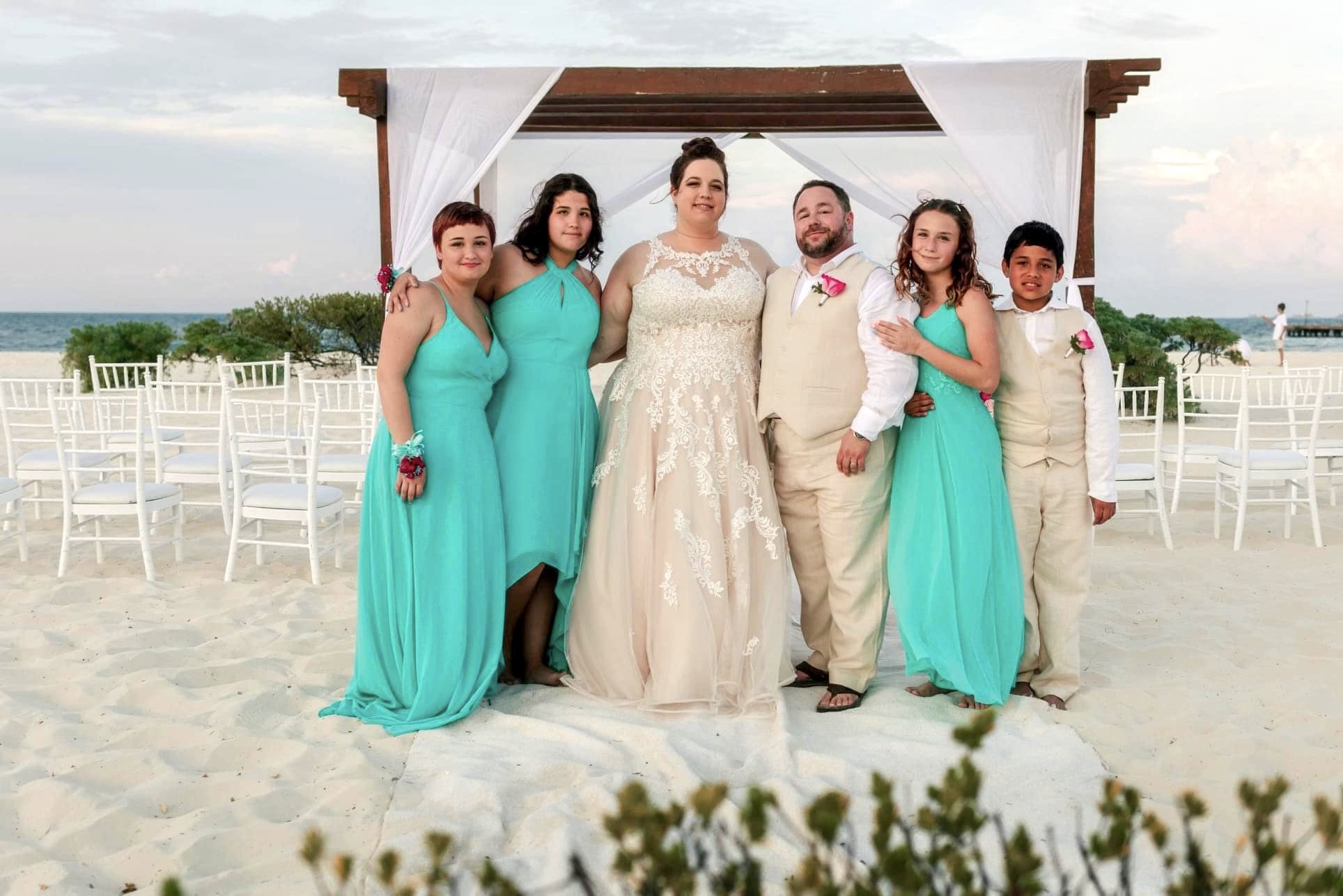 Beach Wedding With The Whole Family