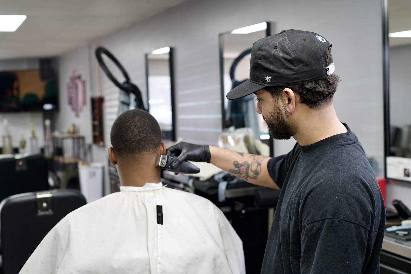 Master Barber at Work — Faders Barber Studio Largo FL