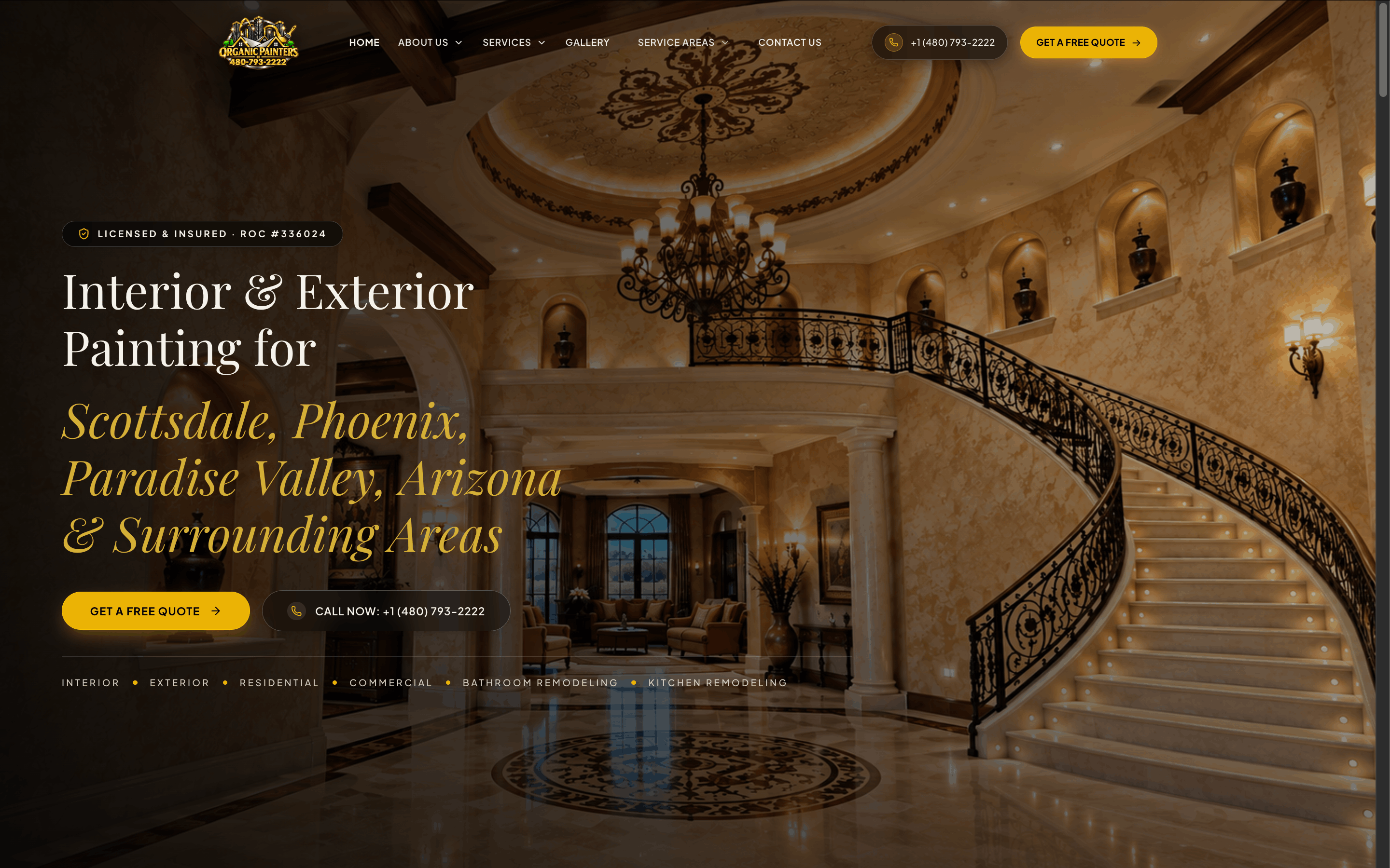 Interior & Exterior Painting - Hero section