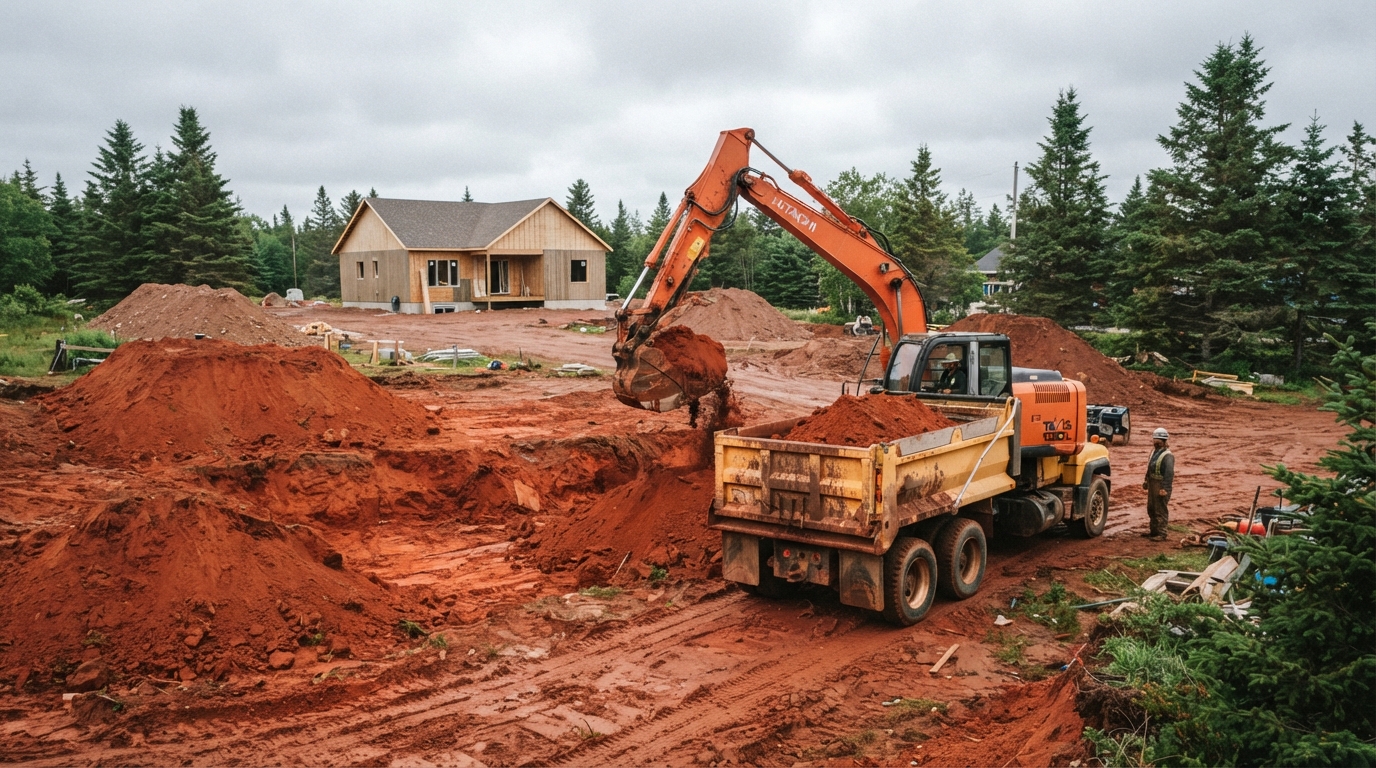 Excavation project in Queens County