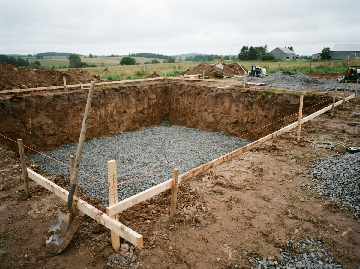 Foundation excavation by UPG Landscaping