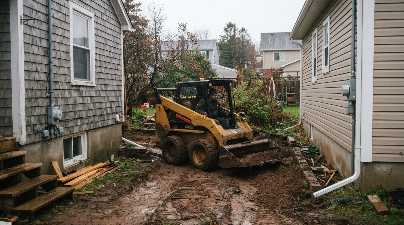 Heavy excavation in Summerside