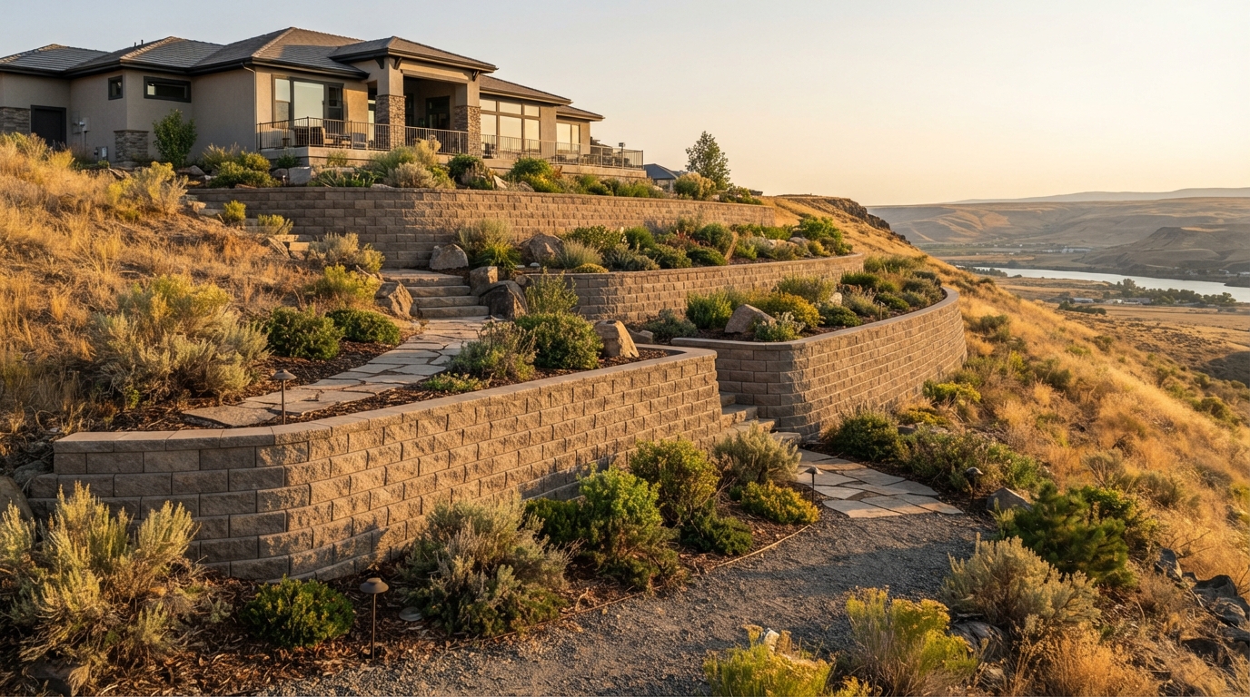 Tri-Cities Retaining Walls sample website built by Smart Lead Systems