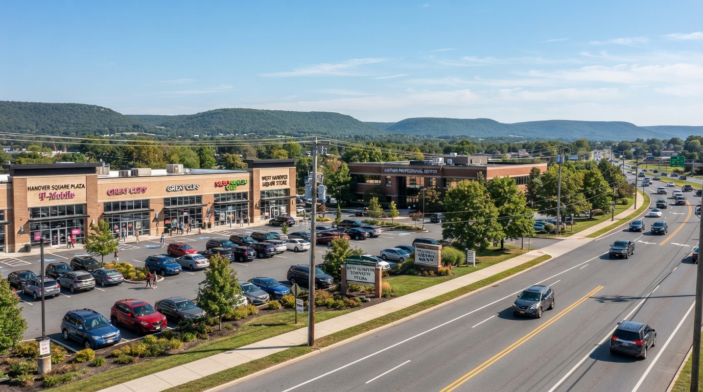 Commercial real estate in West Hanover Township, Dauphin County, including neighborhood retail, mixed-use properties