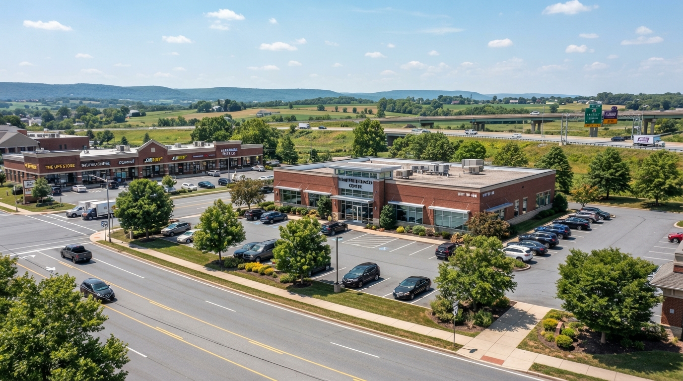 Commercial real estate in South Hanover Township, Dauphin County, including neighborhood retail, mixed-use properties