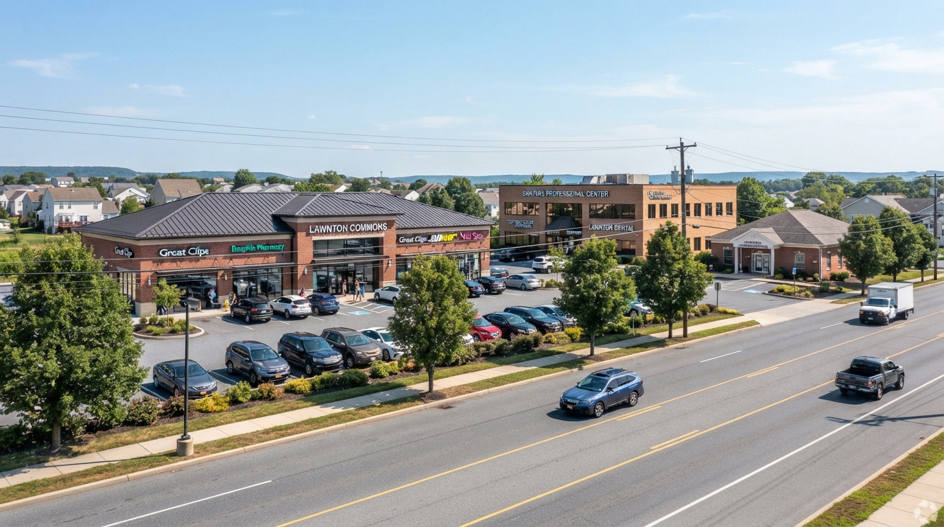 Commercial real estate in Lawnton, Dauphin County, including neighborhood retail, office, medical office properties