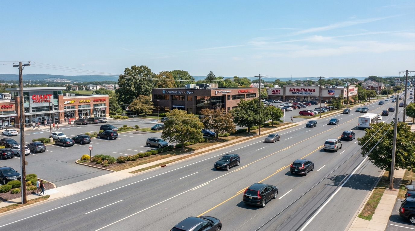 Commercial real estate in Progress, Dauphin County, including strip-retail, neighborhood retail, office properties
