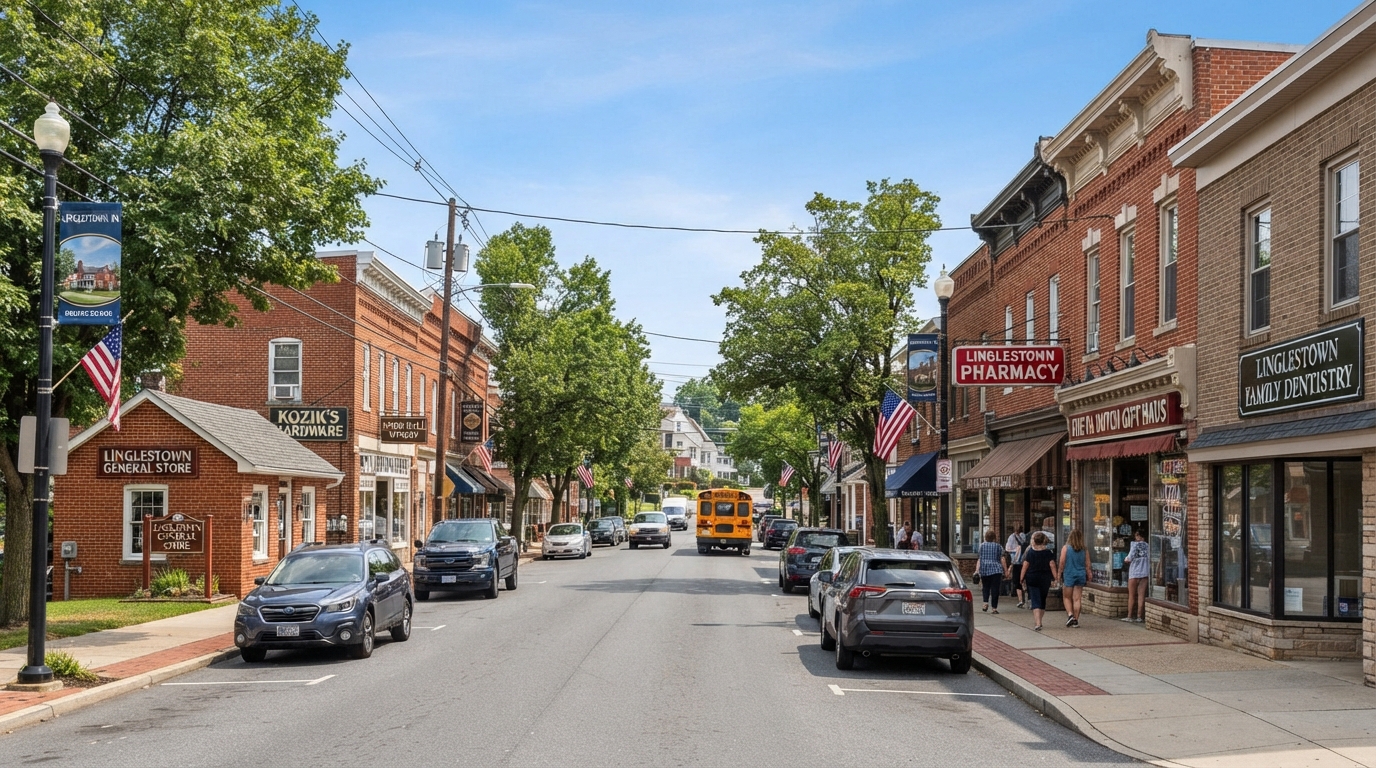 Commercial real estate in Linglestown, Dauphin County, including neighborhood retail, mixed-use, office properties