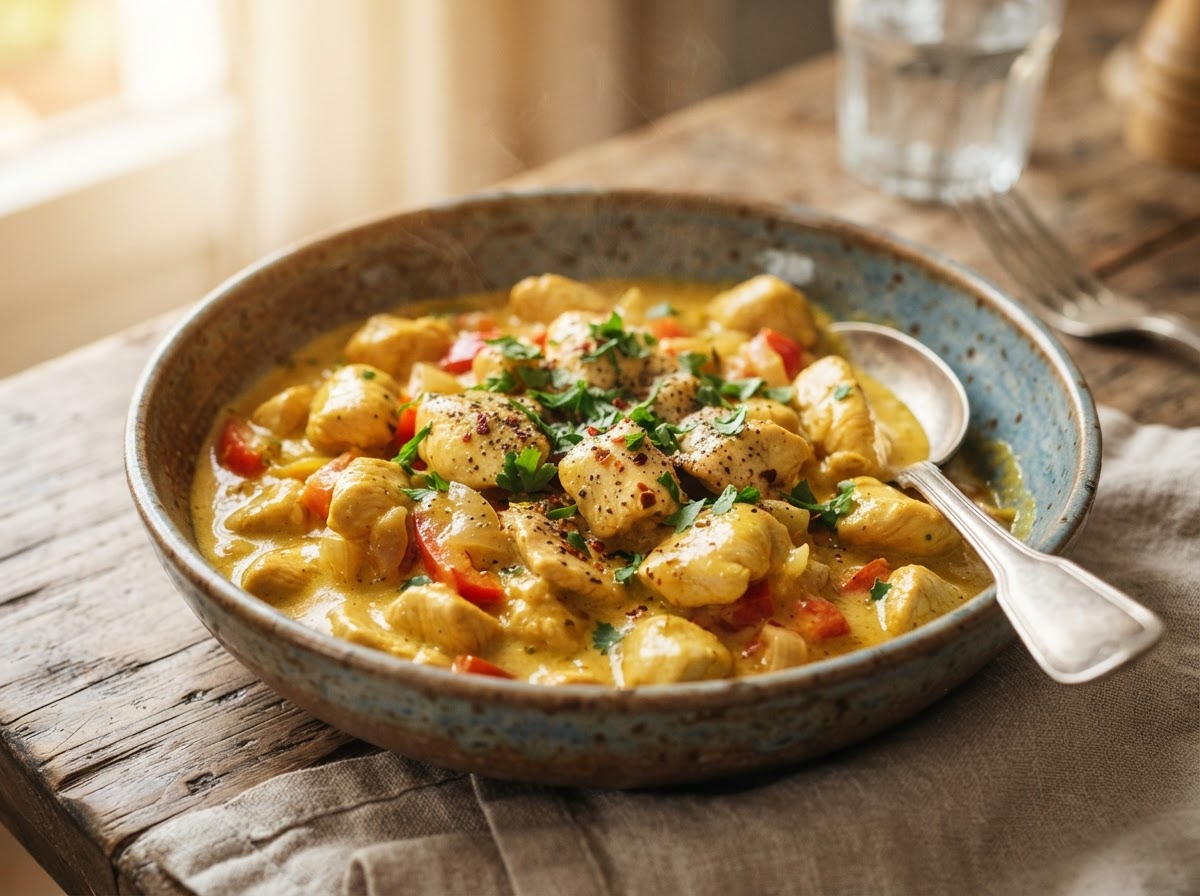 Körili Tavuk — Chicken in creamy curry sauce from Private Chefs