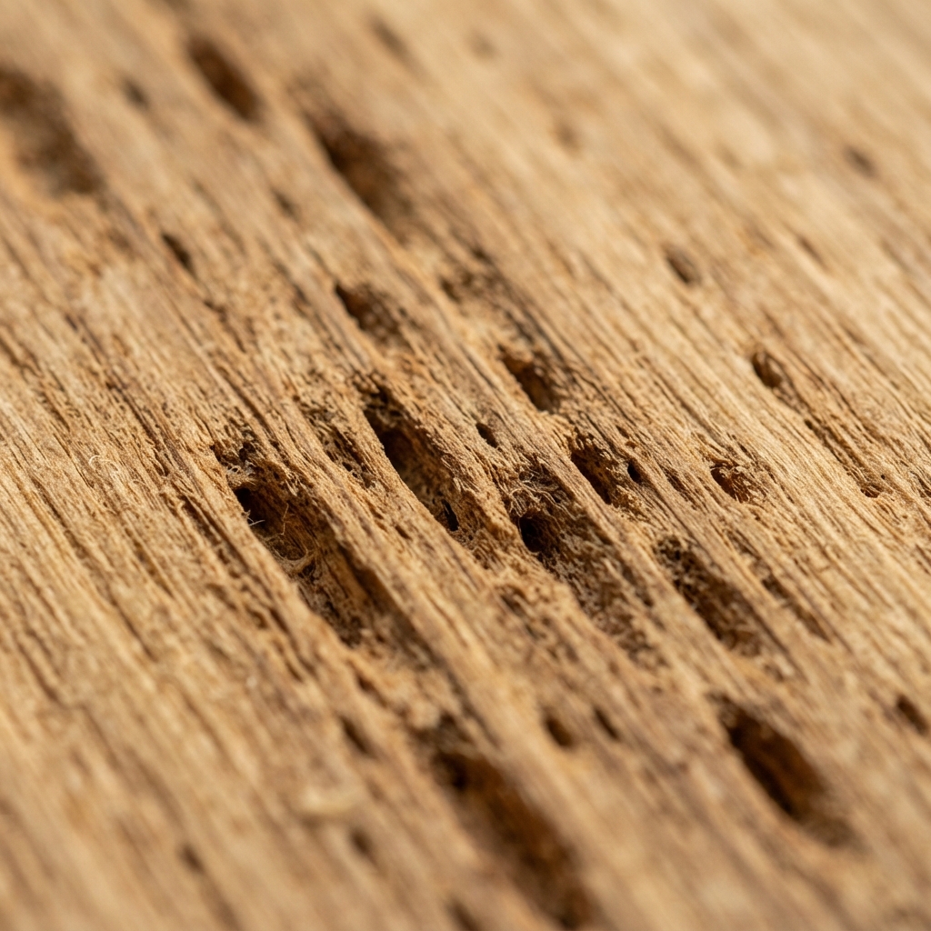Oak cabinet before grain filling