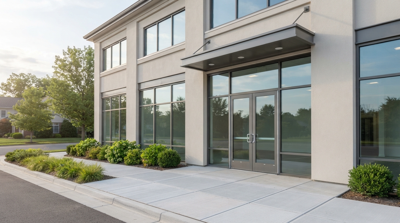 Commercial pressure washing in Thomasville, GA - clean commercial building exterior