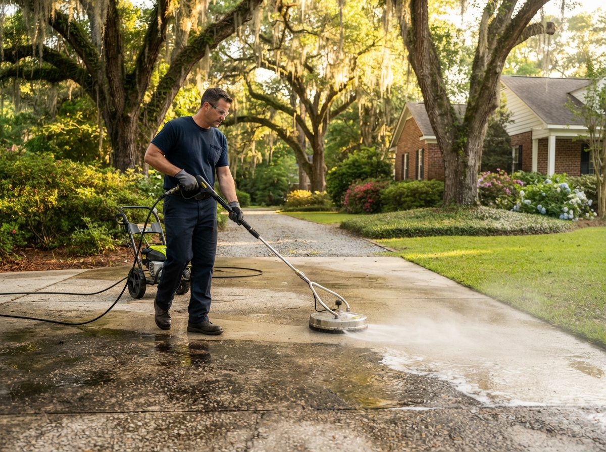 Pressure washing service in Thomasville, GA - driveway and exterior cleaning