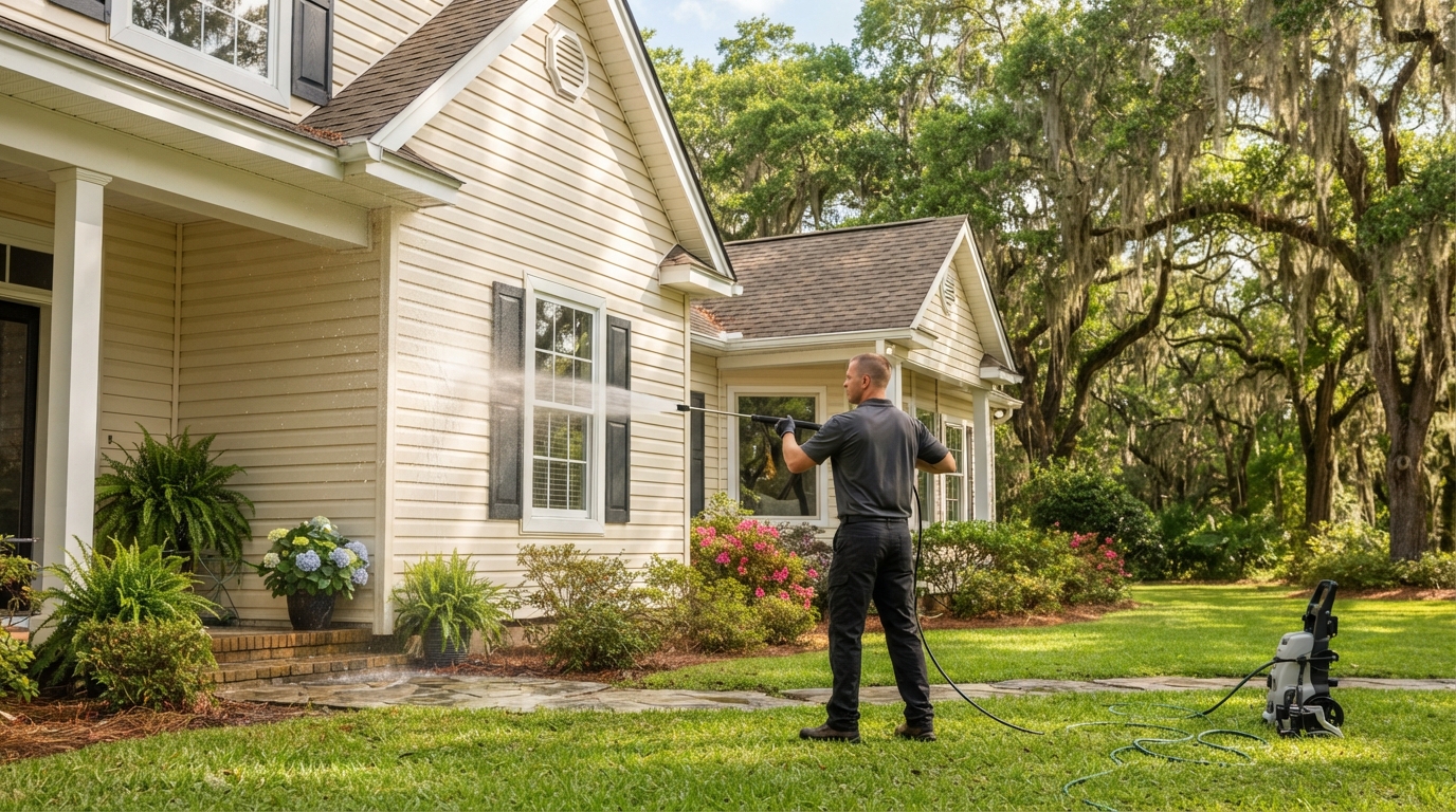 Pressure washing service in Thomasville, GA - exterior house washing