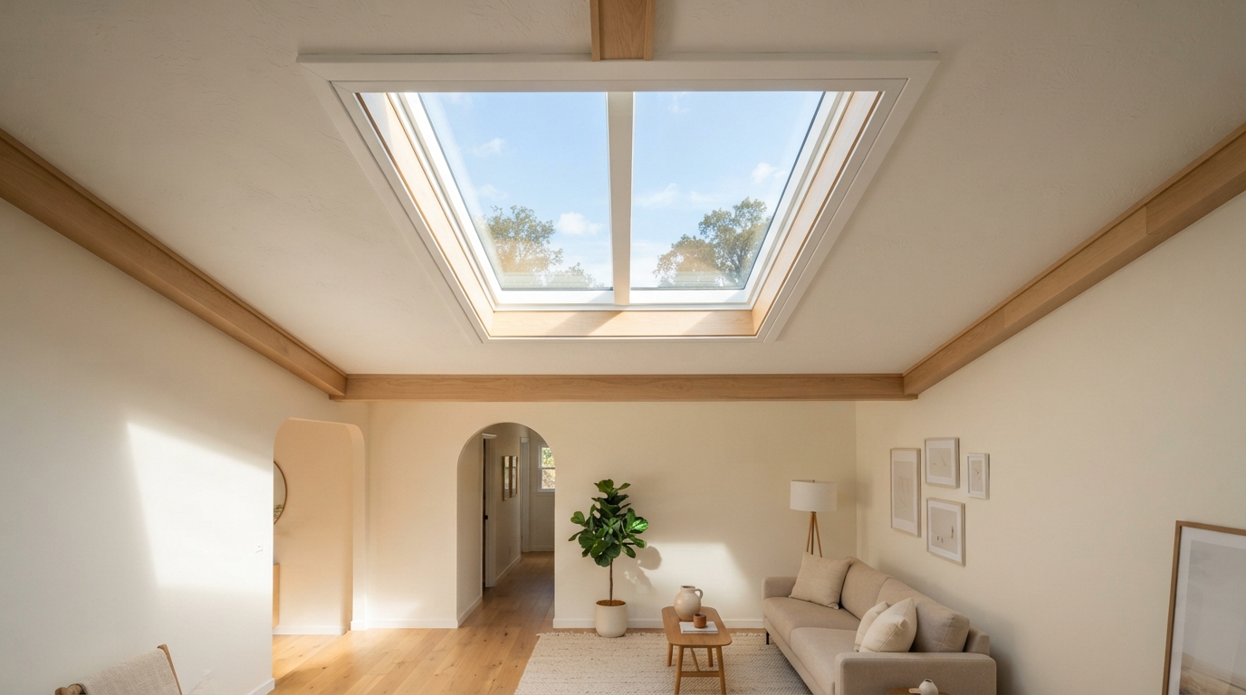 Skylight cleaning in Thomasville, GA - clean skylight letting in natural light