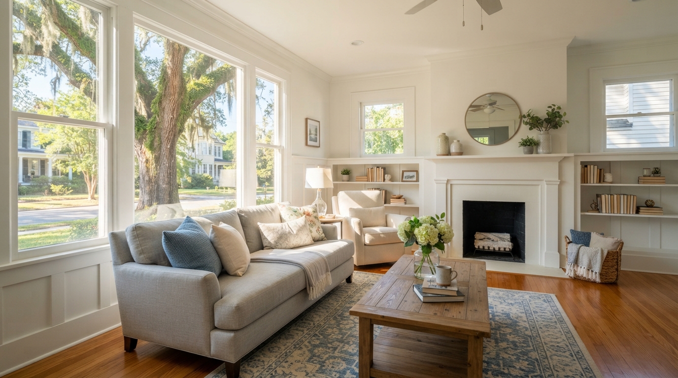 House cleaning service in Thomasville, GA - clean residential living room