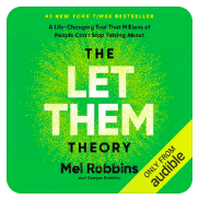 The Let Them Theory audiobook cover by Mel Robbins