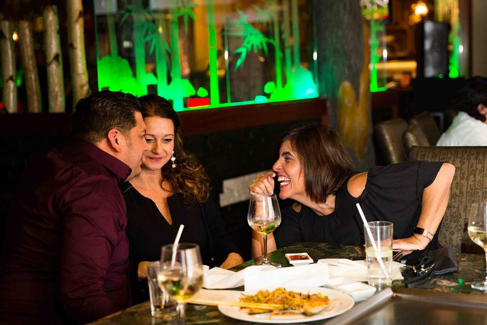 Guests dining and enjoying their meal at Asian Bistro Mansfield CT