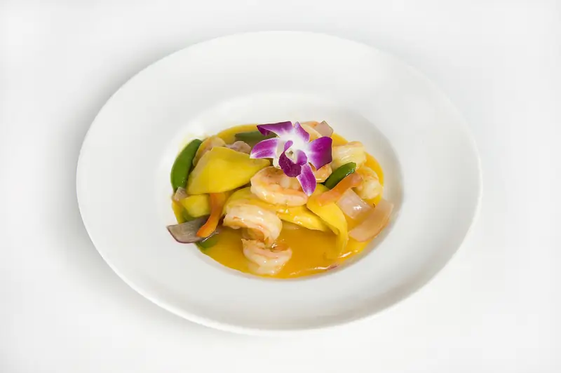 Fresh Mango Shrimp at Asian Bistro Mansfield CT