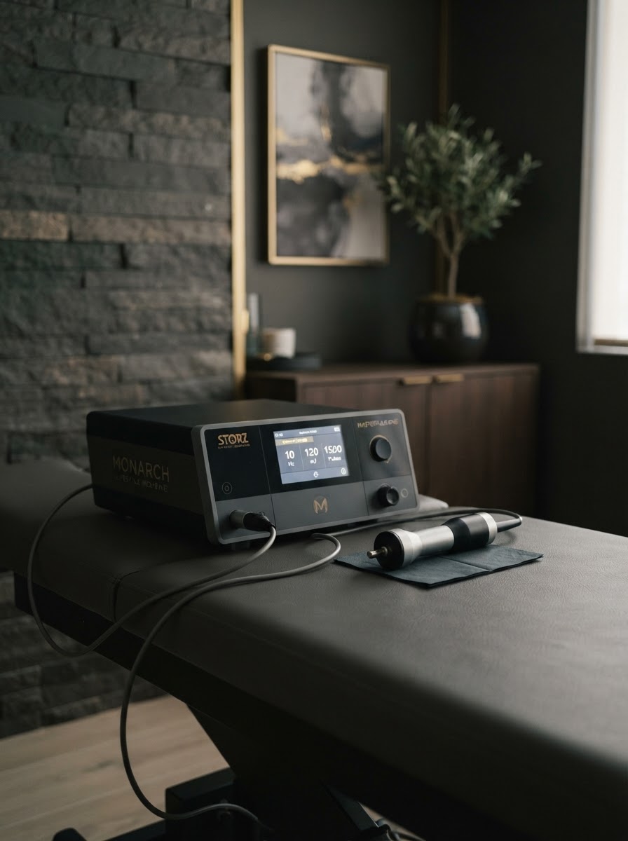 Shockwave therapy device at Monarch Lifestyle Medicine