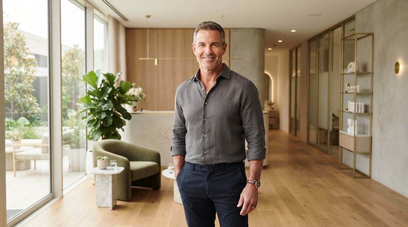 Confident man benefiting from testosterone pellet therapy at Monarch Lifestyle Medicine